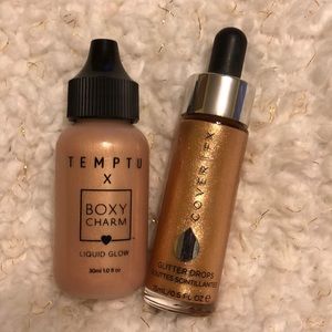 Liquid glow and glitter drops